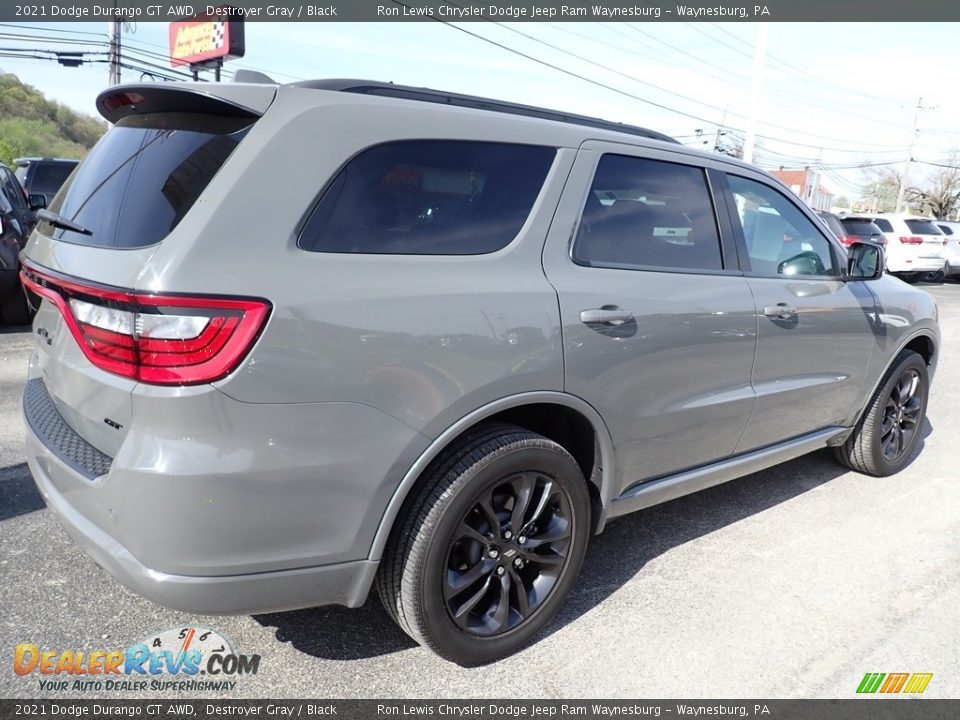 2021 Dodge Durango GT AWD Destroyer Gray / Black Photo #6