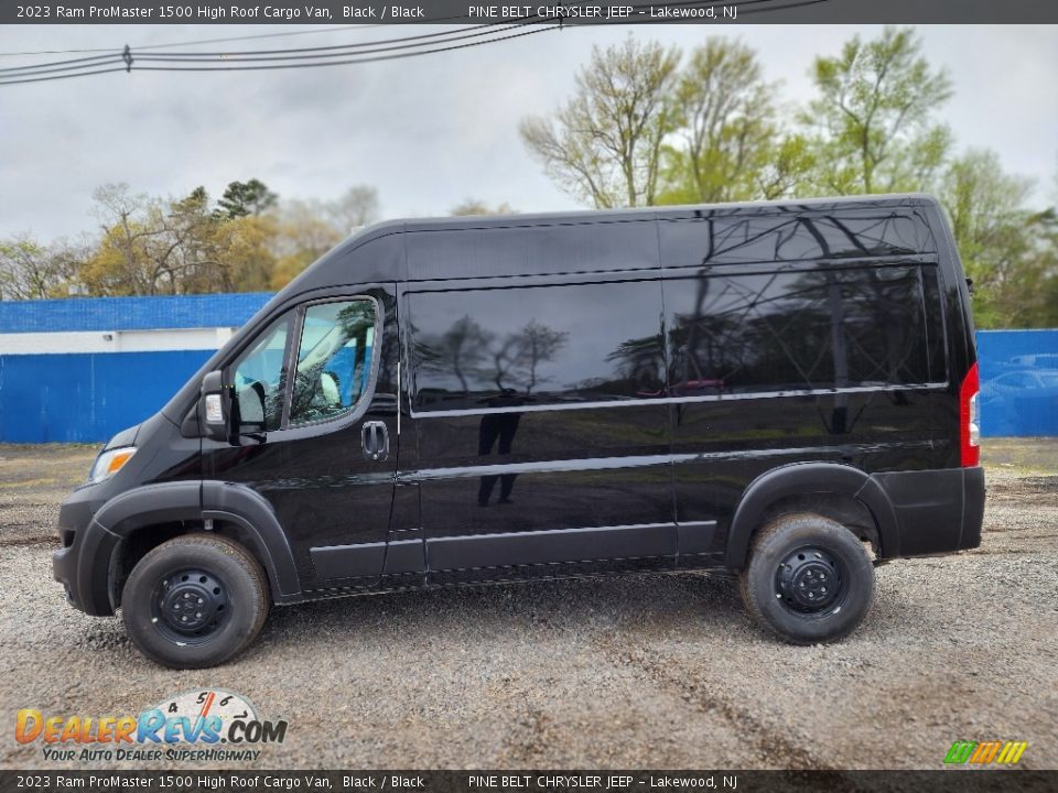 Black 2023 Ram ProMaster 1500 High Roof Cargo Van Photo #3