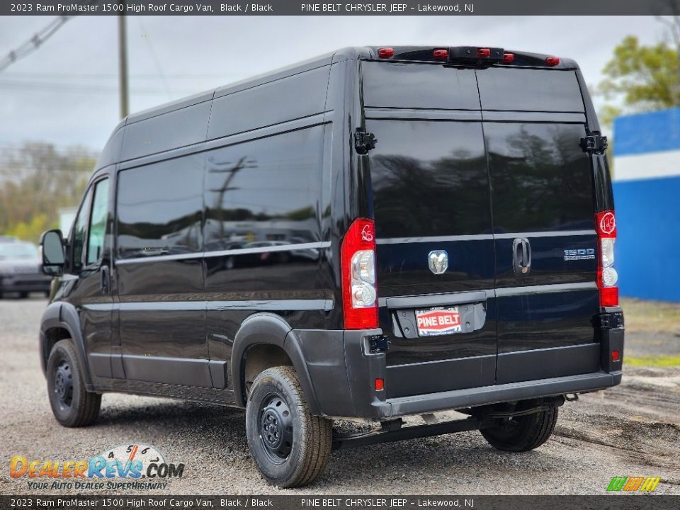 2023 Ram ProMaster 1500 High Roof Cargo Van Black / Black Photo #4