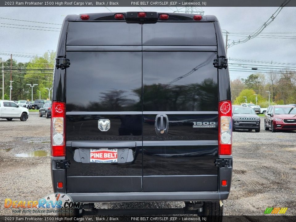 2023 Ram ProMaster 1500 High Roof Cargo Van Black / Black Photo #5