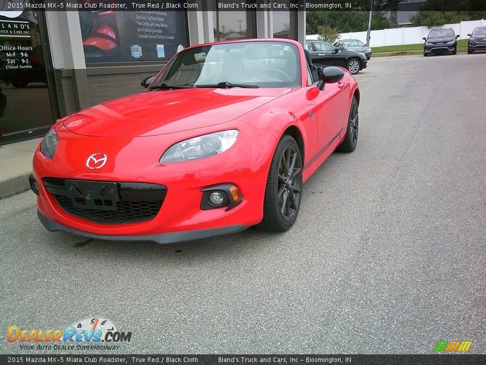 2015 Mazda MX-5 Miata Club Roadster True Red / Black Cloth Photo #5