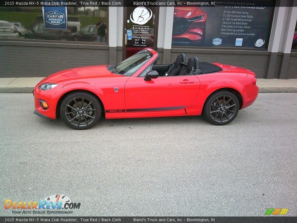 2015 Mazda MX-5 Miata Club Roadster True Red / Black Cloth Photo #6