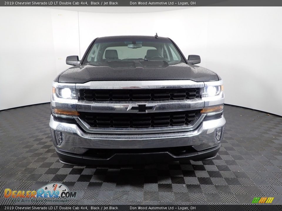 2019 Chevrolet Silverado LD LT Double Cab 4x4 Black / Jet Black Photo #4