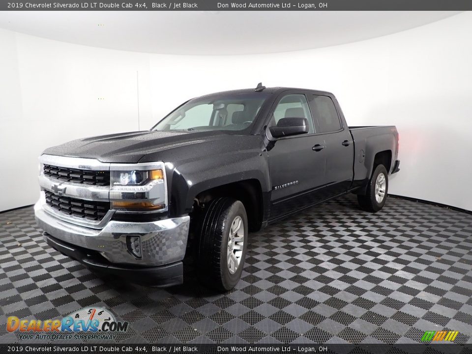 2019 Chevrolet Silverado LD LT Double Cab 4x4 Black / Jet Black Photo #5