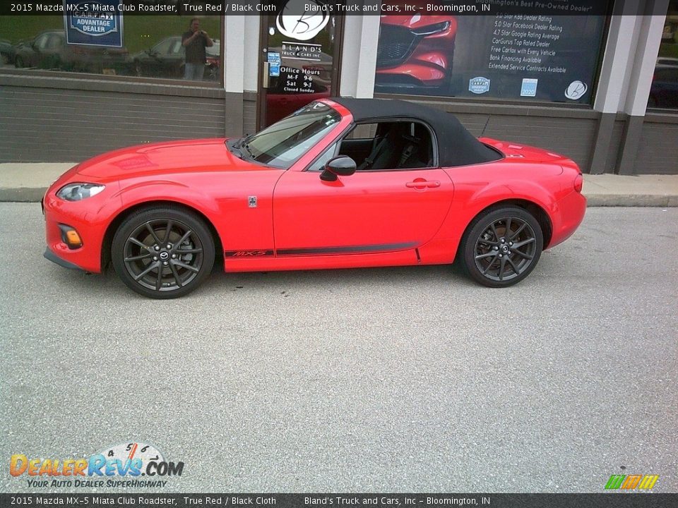 2015 Mazda MX-5 Miata Club Roadster True Red / Black Cloth Photo #12