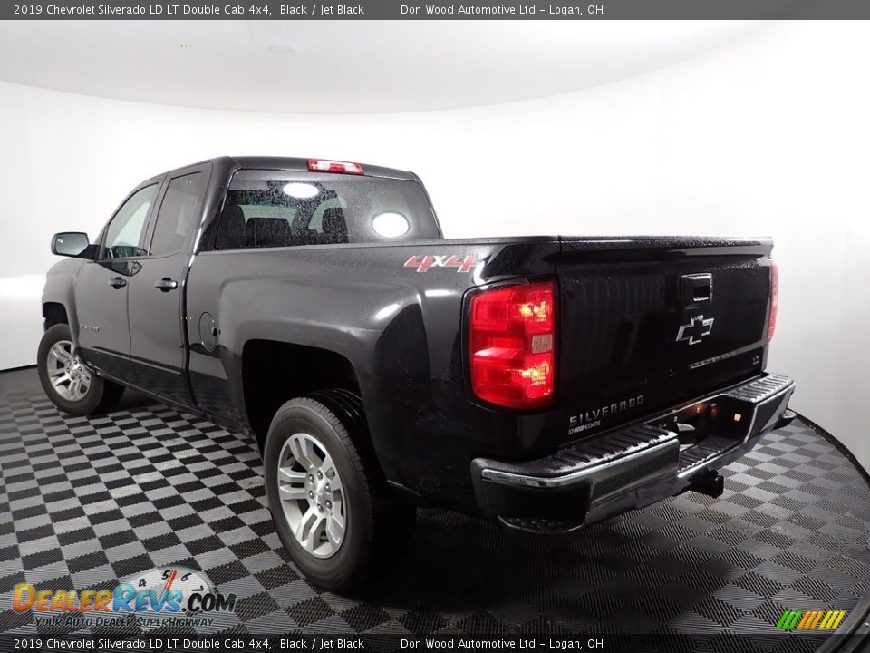 2019 Chevrolet Silverado LD LT Double Cab 4x4 Black / Jet Black Photo #6