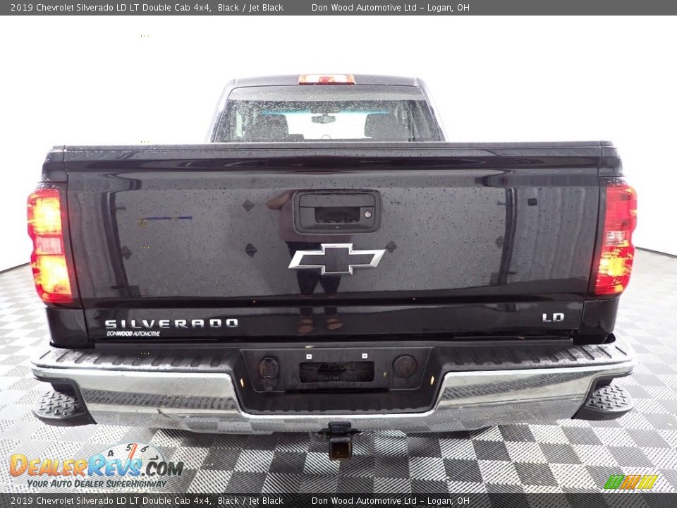 2019 Chevrolet Silverado LD LT Double Cab 4x4 Black / Jet Black Photo #7