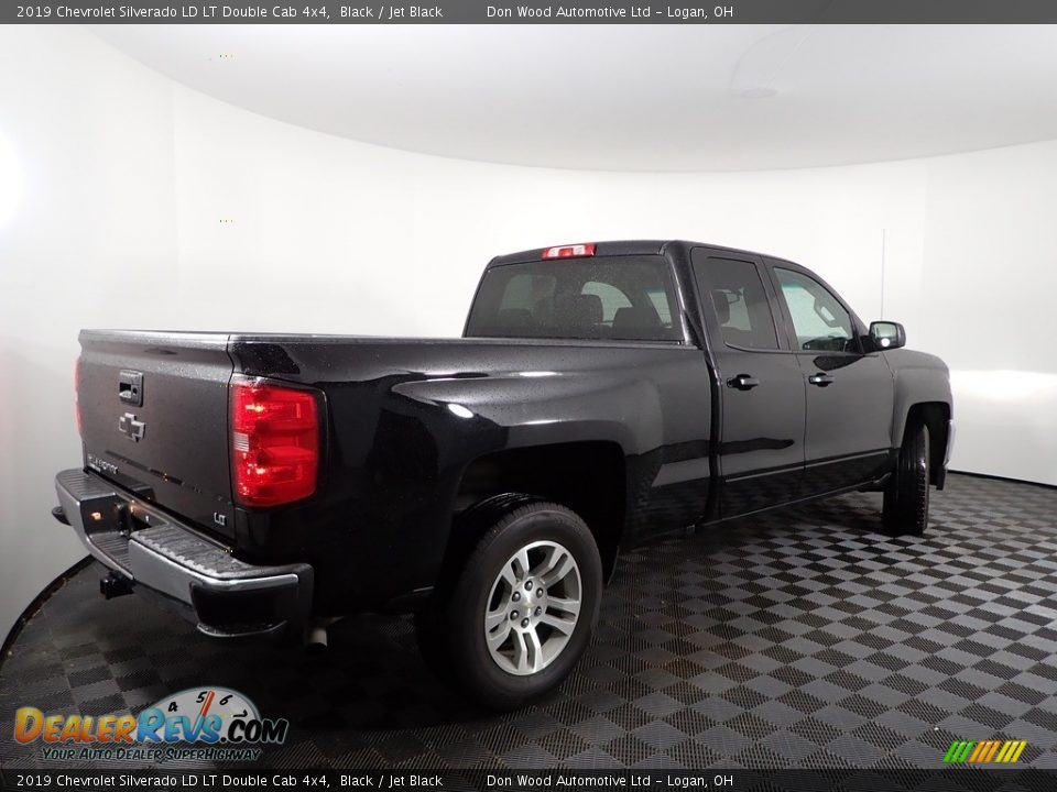 2019 Chevrolet Silverado LD LT Double Cab 4x4 Black / Jet Black Photo #9