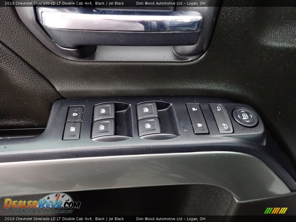2019 Chevrolet Silverado LD LT Double Cab 4x4 Black / Jet Black Photo #11