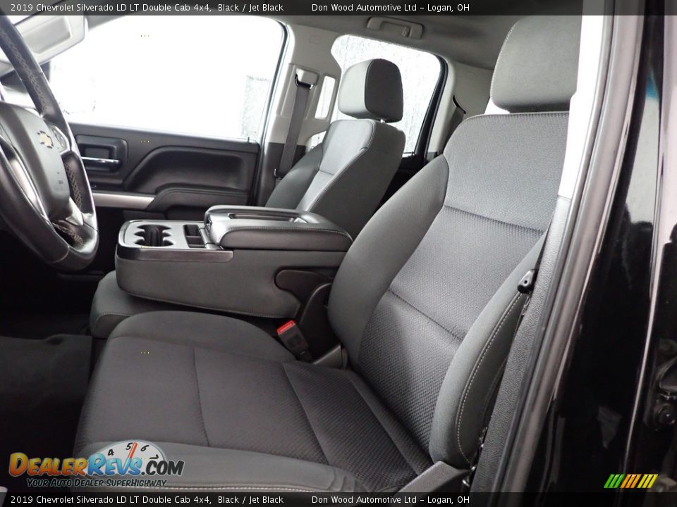 2019 Chevrolet Silverado LD LT Double Cab 4x4 Black / Jet Black Photo #12