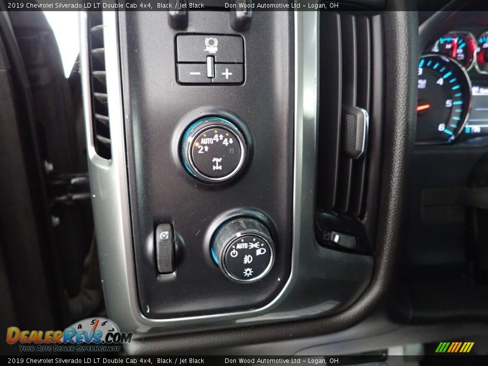 2019 Chevrolet Silverado LD LT Double Cab 4x4 Black / Jet Black Photo #13