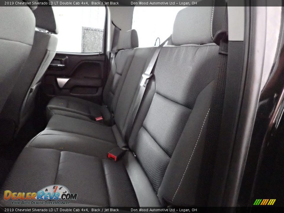 2019 Chevrolet Silverado LD LT Double Cab 4x4 Black / Jet Black Photo #21
