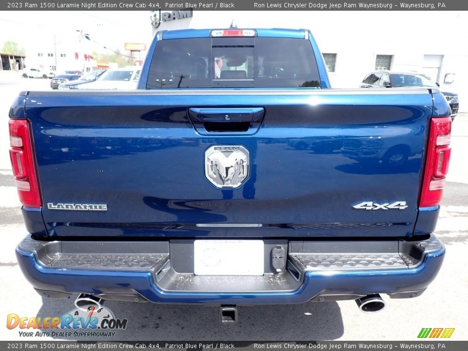 2023 Ram 1500 Laramie Night Edition Crew Cab 4x4 Patriot Blue Pearl / Black Photo #4