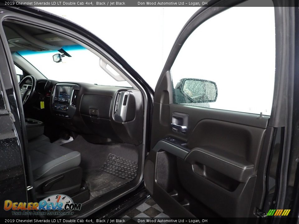 2019 Chevrolet Silverado LD LT Double Cab 4x4 Black / Jet Black Photo #23
