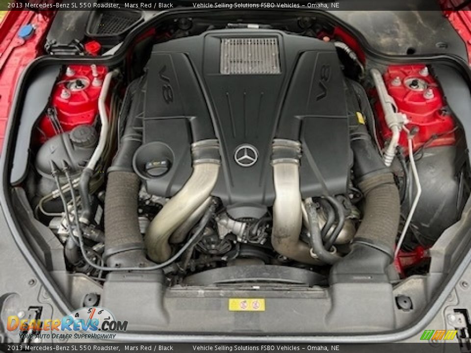 2013 Mercedes-Benz SL 550 Roadster Mars Red / Black Photo #7