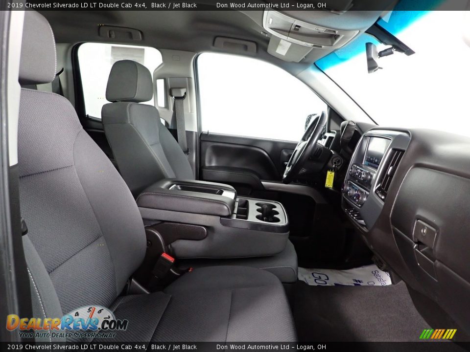2019 Chevrolet Silverado LD LT Double Cab 4x4 Black / Jet Black Photo #24