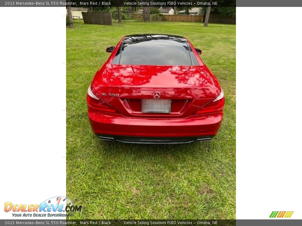 2013 Mercedes-Benz SL 550 Roadster Mars Red / Black Photo #10