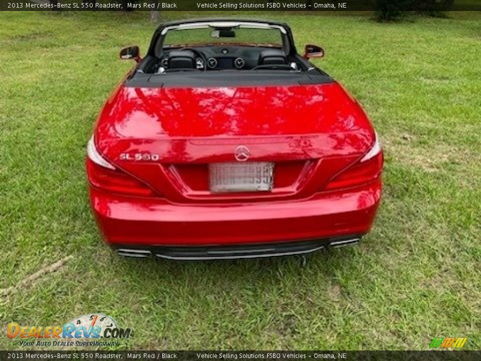 2013 Mercedes-Benz SL 550 Roadster Mars Red / Black Photo #11