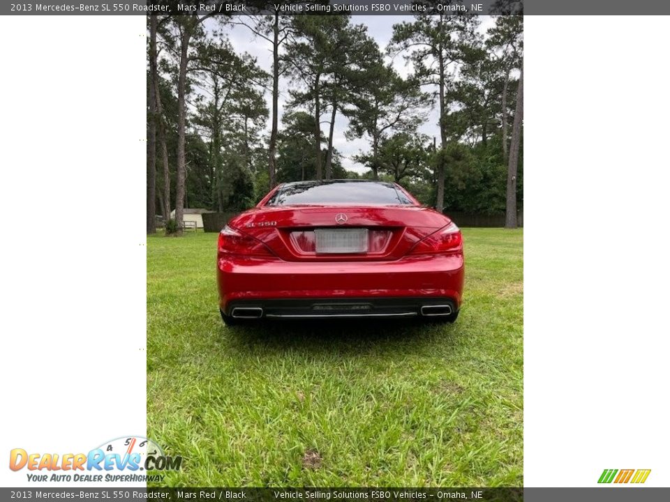 2013 Mercedes-Benz SL 550 Roadster Mars Red / Black Photo #12