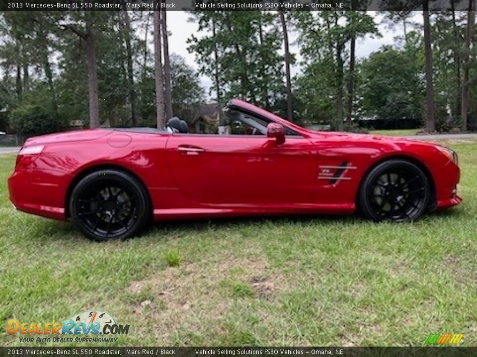 2013 Mercedes-Benz SL 550 Roadster Mars Red / Black Photo #13