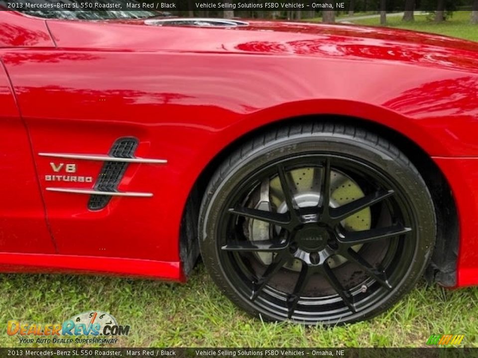 2013 Mercedes-Benz SL 550 Roadster Mars Red / Black Photo #14