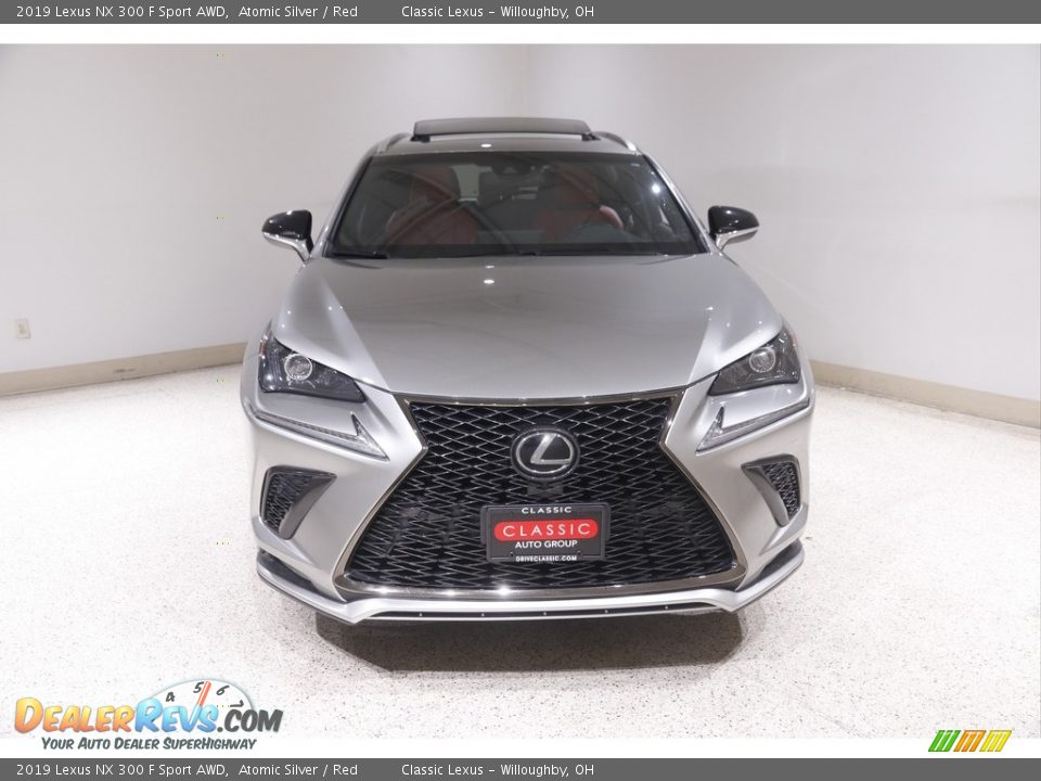 2019 Lexus NX 300 F Sport AWD Atomic Silver / Red Photo #2