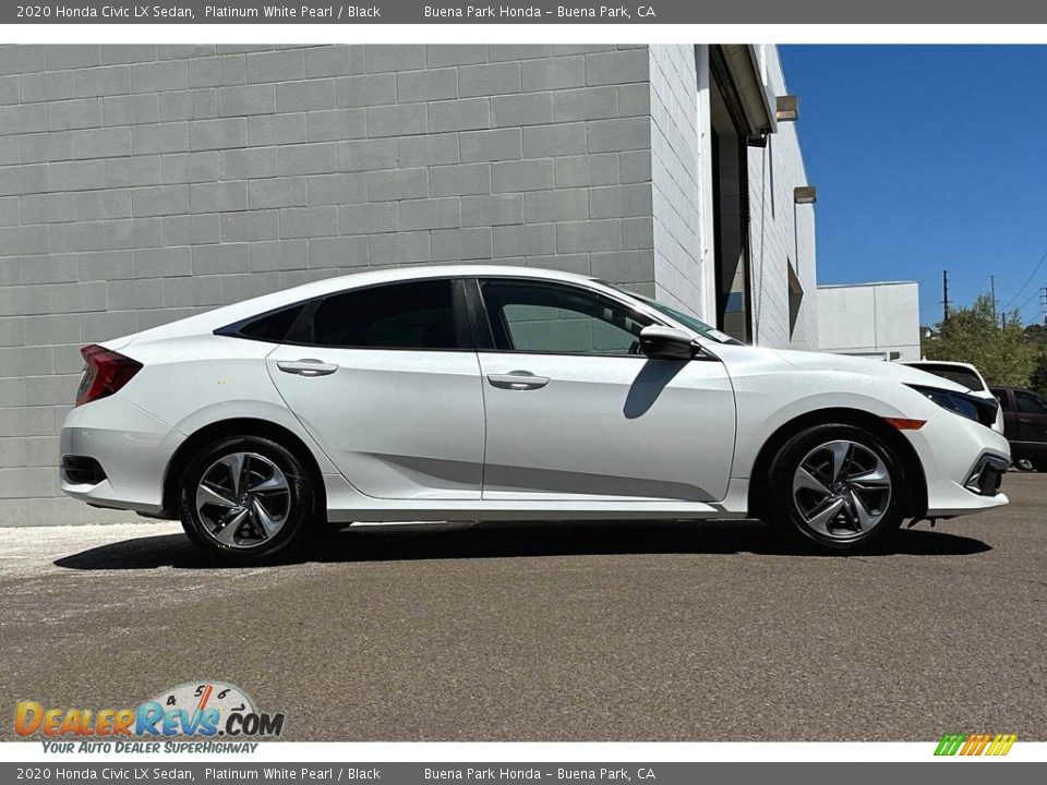 2020 Honda Civic LX Sedan Platinum White Pearl / Black Photo #3