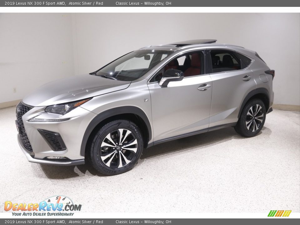 2019 Lexus NX 300 F Sport AWD Atomic Silver / Red Photo #3