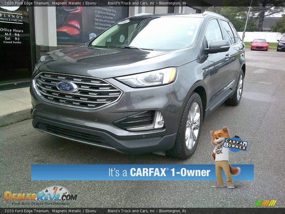 2020 Ford Edge Titanium Magnetic Metallic / Ebony Photo #2