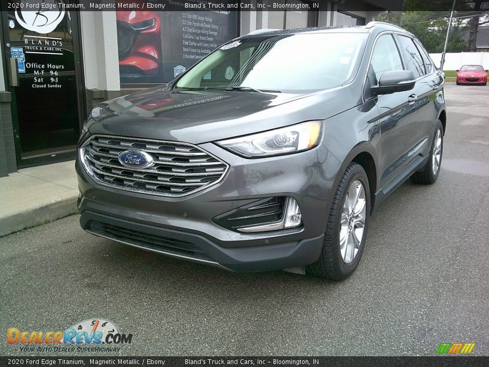 2020 Ford Edge Titanium Magnetic Metallic / Ebony Photo #3