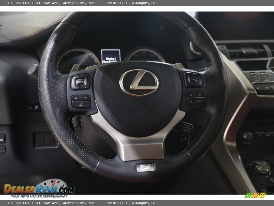 2019 Lexus NX 300 F Sport AWD Atomic Silver / Red Photo #7