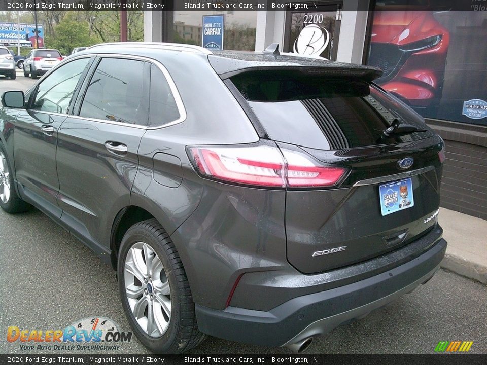 2020 Ford Edge Titanium Magnetic Metallic / Ebony Photo #7