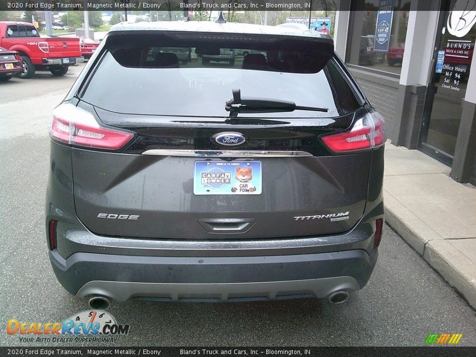 2020 Ford Edge Titanium Magnetic Metallic / Ebony Photo #8