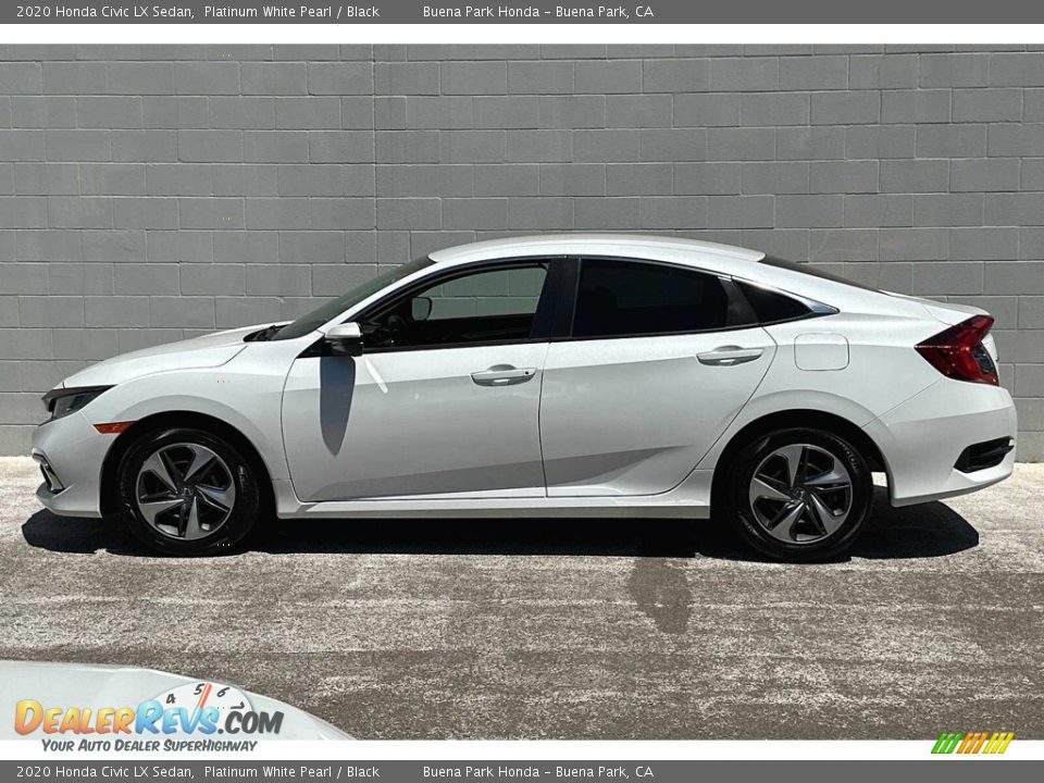 Platinum White Pearl 2020 Honda Civic LX Sedan Photo #7