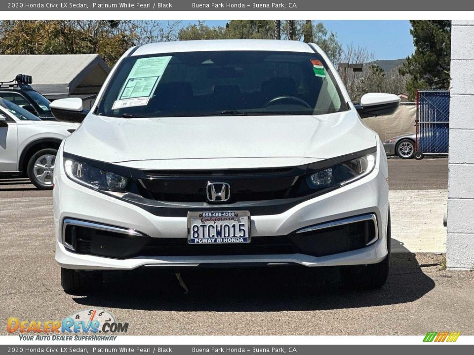 2020 Honda Civic LX Sedan Platinum White Pearl / Black Photo #9