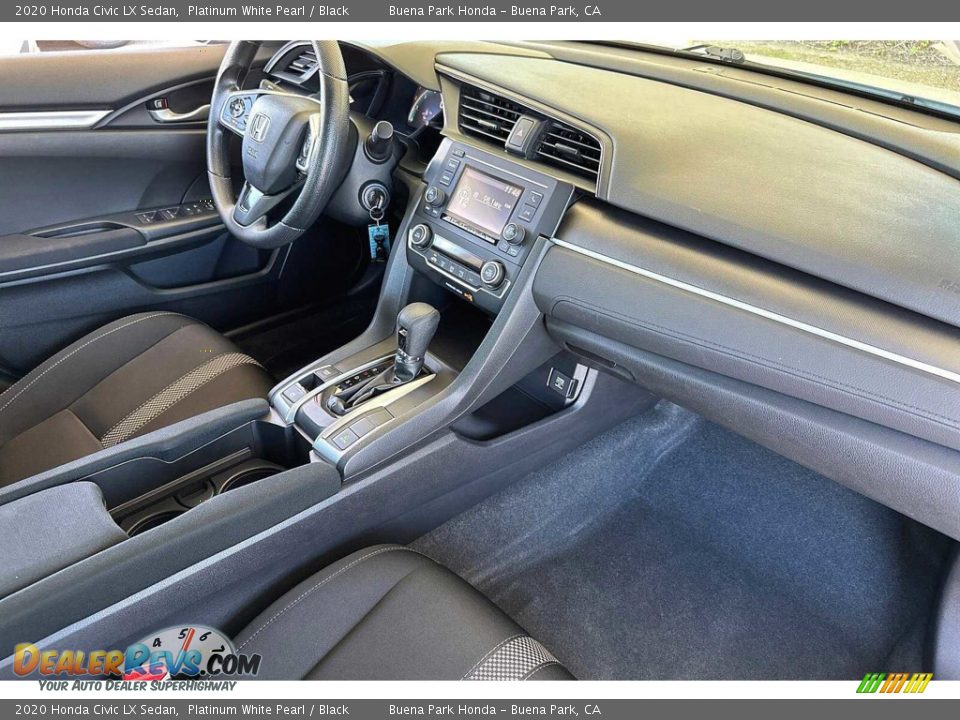 2020 Honda Civic LX Sedan Platinum White Pearl / Black Photo #16