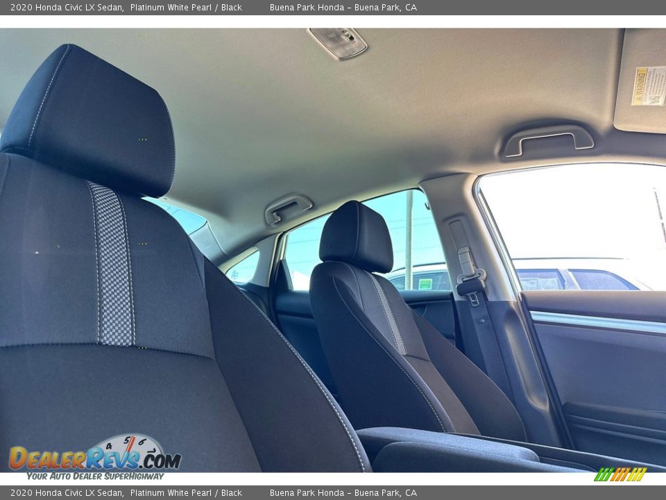 2020 Honda Civic LX Sedan Platinum White Pearl / Black Photo #17
