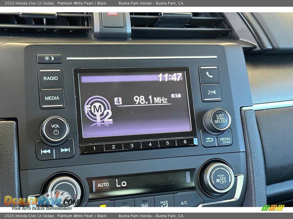 Controls of 2020 Honda Civic LX Sedan Photo #19