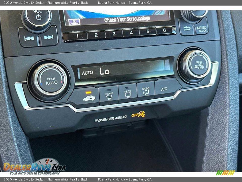 Controls of 2020 Honda Civic LX Sedan Photo #21