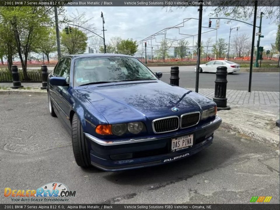 2001 BMW 7 Series Alpina B12 6.0 Alpina Blue Metallic / Black Photo #9