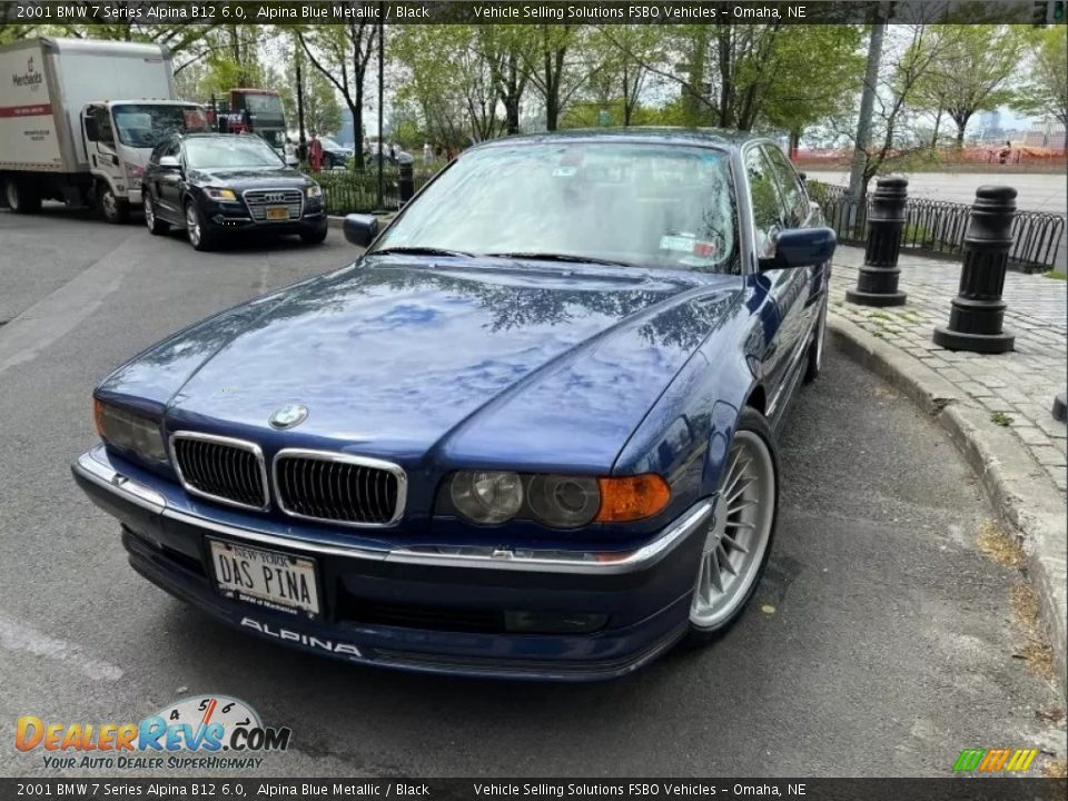 2001 BMW 7 Series Alpina B12 6.0 Alpina Blue Metallic / Black Photo #10