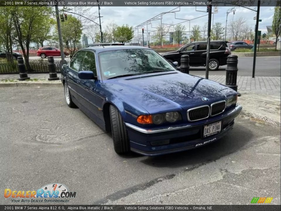 2001 BMW 7 Series Alpina B12 6.0 Alpina Blue Metallic / Black Photo #11