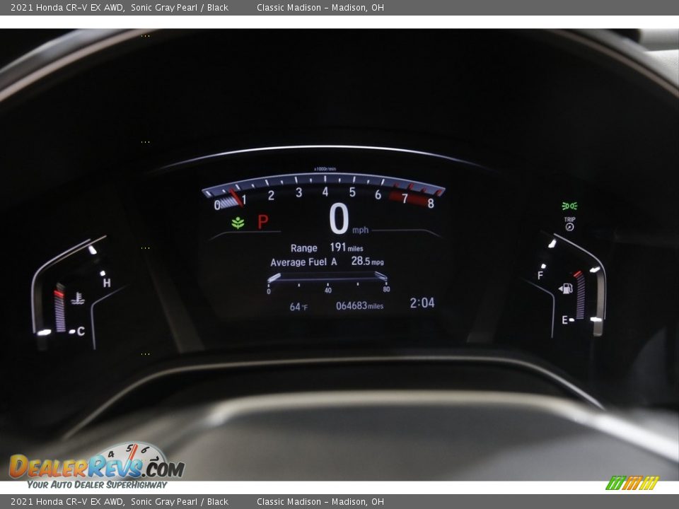 2021 Honda CR-V EX AWD Sonic Gray Pearl / Black Photo #8