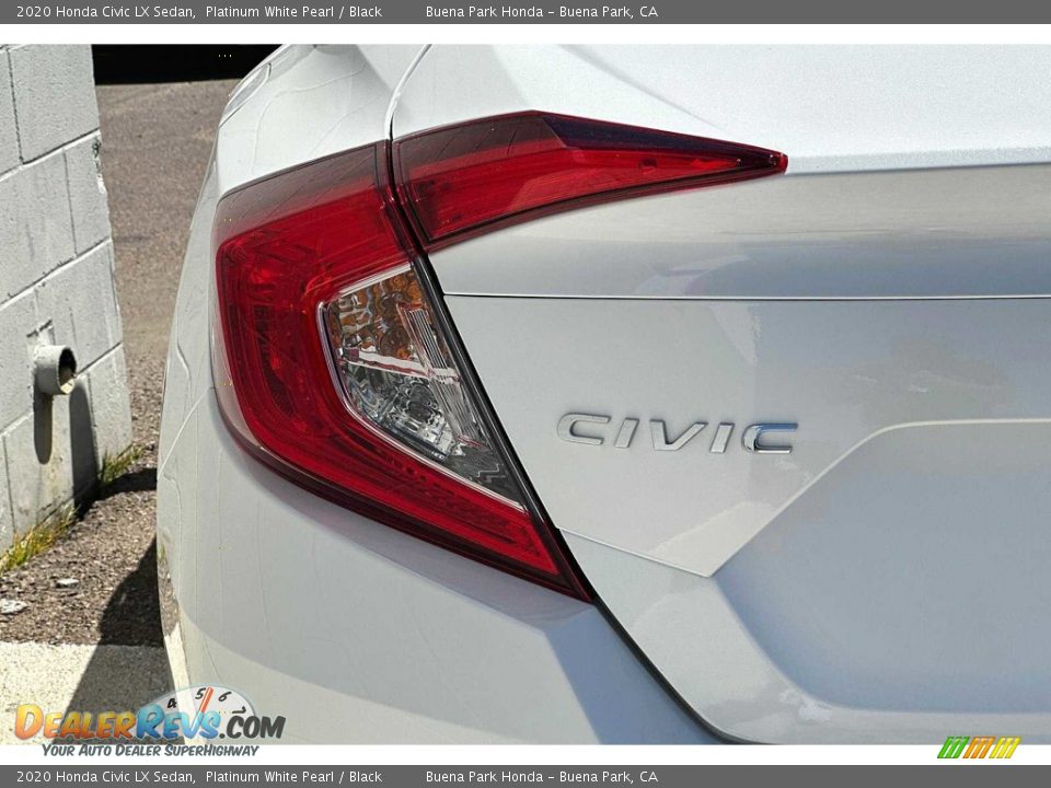 2020 Honda Civic LX Sedan Platinum White Pearl / Black Photo #30
