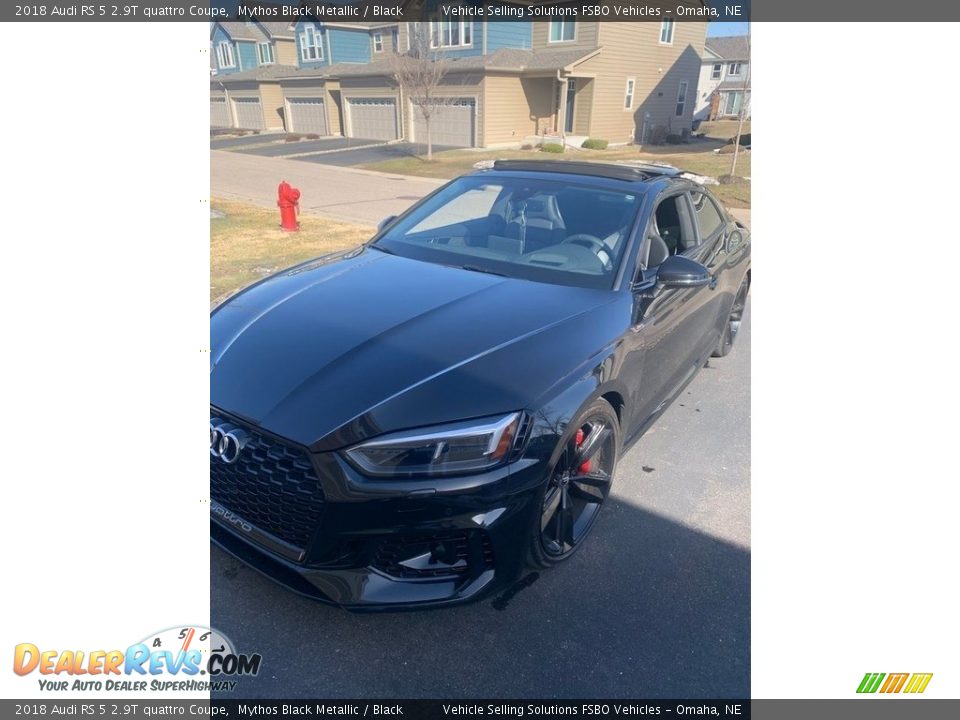 2018 Audi RS 5 2.9T quattro Coupe Mythos Black Metallic / Black Photo #1