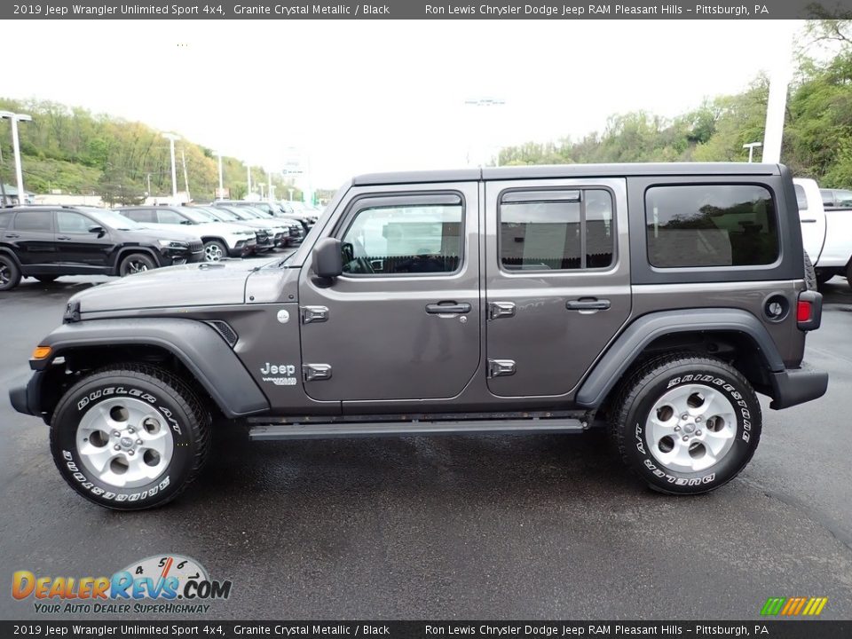 2019 Jeep Wrangler Unlimited Sport 4x4 Granite Crystal Metallic / Black Photo #2