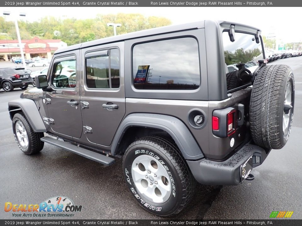 2019 Jeep Wrangler Unlimited Sport 4x4 Granite Crystal Metallic / Black Photo #3