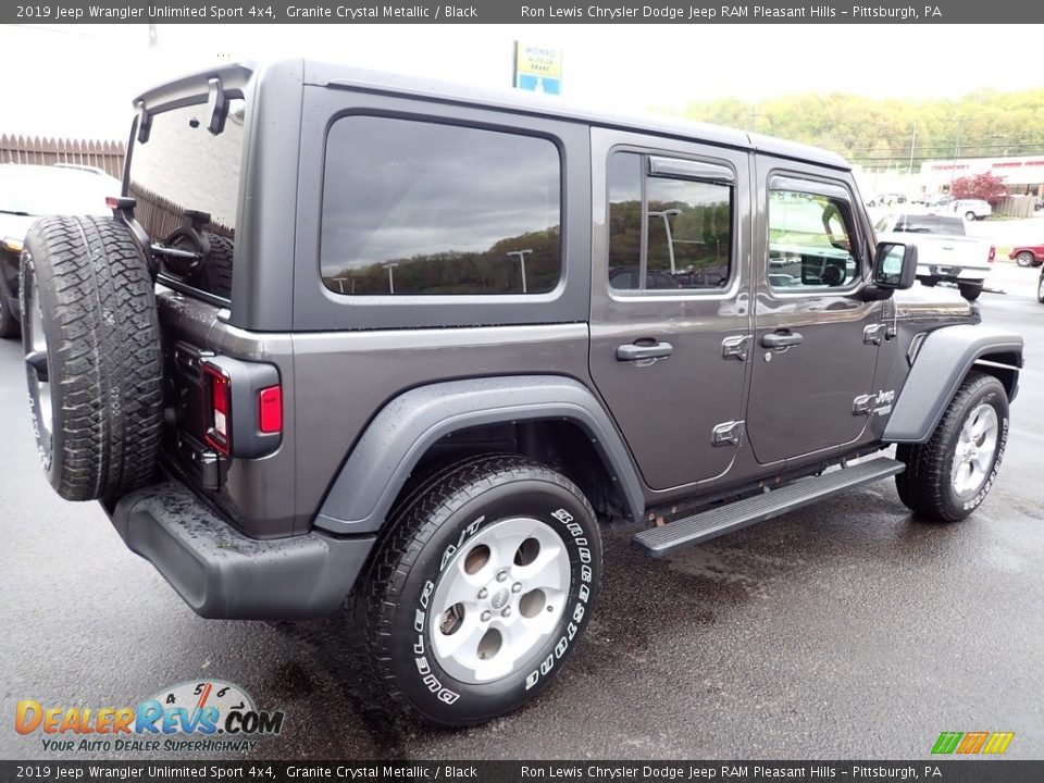 2019 Jeep Wrangler Unlimited Sport 4x4 Granite Crystal Metallic / Black Photo #6