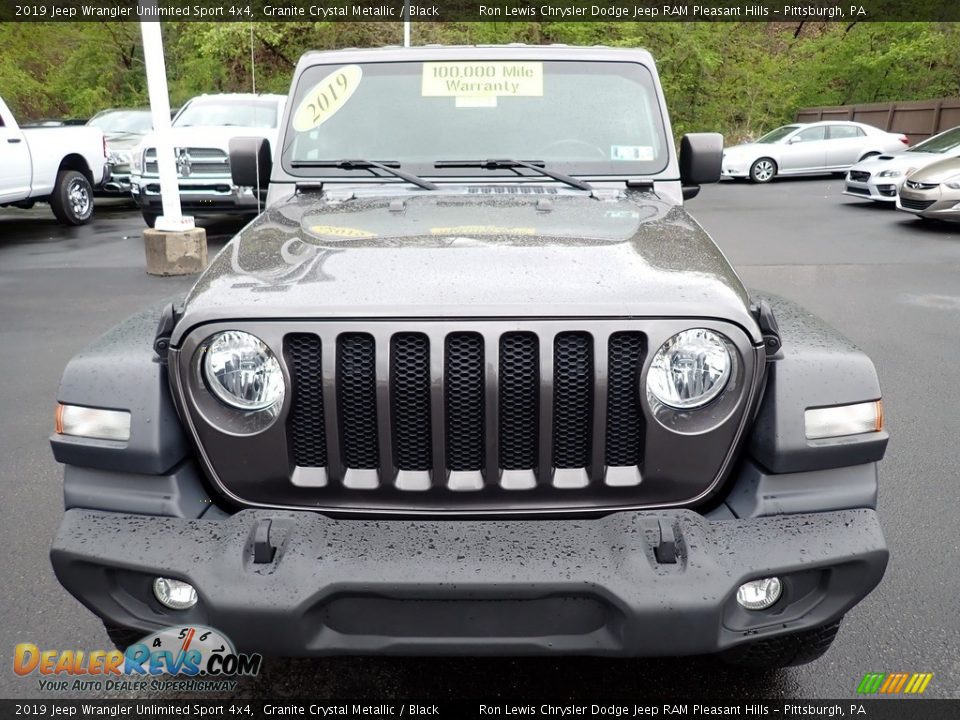 2019 Jeep Wrangler Unlimited Sport 4x4 Granite Crystal Metallic / Black Photo #9