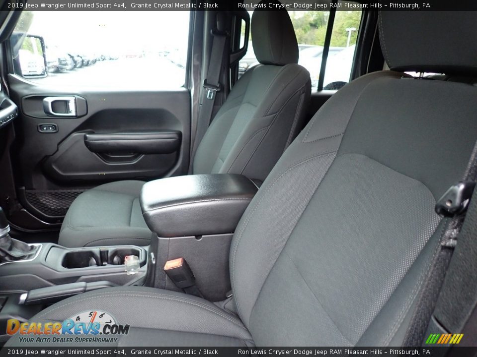 2019 Jeep Wrangler Unlimited Sport 4x4 Granite Crystal Metallic / Black Photo #11